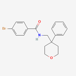 molecular formula C19H20BrNO2 B11649641 4-bromo-N-[(4-phenyloxan-4-yl)methyl]benzamide 