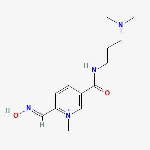 5-{[3-(dimethylamino)propyl]carbamoyl}-2-[(E)-(hydroxyimino)methyl]-1-methylpyridinium