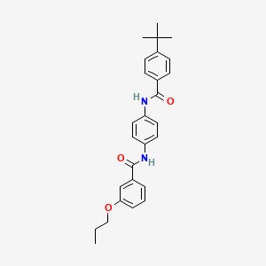 N-(4-{[(4-tert-butylphenyl)carbonyl]amino}phenyl)-3-propoxybenzamide