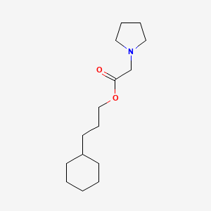 molecular formula C15H27NO2 B11649780 3-Cyclohexylpropyl 2-pyrrolidin-1-ylacetate CAS No. 351335-84-7