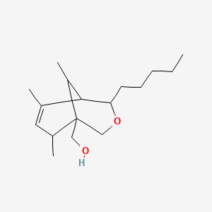 (6,8,9-Trimethyl-4-pentyl-3-oxabicyclo[3.3.1]non-6-en-1-yl)methanol