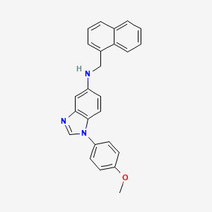 1-(4-methoxyphenyl)-N-(naphthalen-1-ylmethyl)-1H-benzimidazol-5-amine