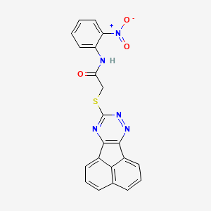 2-(acenaphtho[1,2-e][1,2,4]triazin-9-ylsulfanyl)-N-(2-nitrophenyl)acetamide