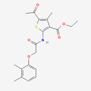 5-Acetyl-2-[2-(2,3-dimethyl-phenoxy)-acetylamino]-4-methyl-thiophene-3-carboxylic acid ethyl ester