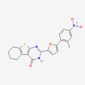 2-[5-(2-methyl-4-nitrophenyl)-2-furyl]-5,6,7,8-tetrahydro[1]benzothieno[2,3-d]pyrimidin-4(3H)-one