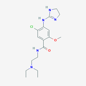 B011650 Benzamide, 5-chloro-N-(2-(diethylamino)ethyl)-4-((4,5-dihydro-1H-imidazol-2-yl)amino)-2-methoxy- CAS No. 111049-28-6