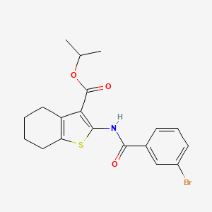 Propan-2-yl 2-{[(3-bromophenyl)carbonyl]amino}-4,5,6,7-tetrahydro-1-benzothiophene-3-carboxylate