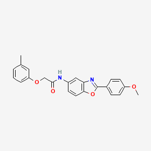 N-[2-(4-methoxyphenyl)-1,3-benzoxazol-5-yl]-2-(3-methylphenoxy)acetamide