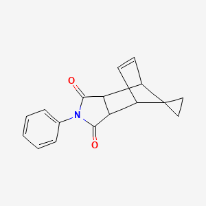 2-phenyl-3a,4,7,7a-tetrahydro-1H-spiro[2-aza-4,7-methanoisoindole-8,1'-cyclopropane]-1,3(2H)-dione