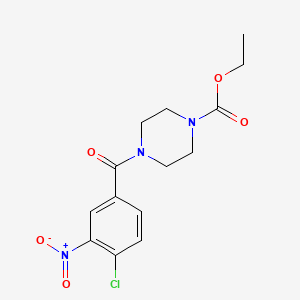 Ethyl 4-(4-chloro-3-nitrobenzoyl)piperazine-1-carboxylate