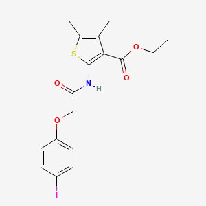 Ethyl 2-{[(4-iodophenoxy)acetyl]amino}-4,5-dimethylthiophene-3-carboxylate