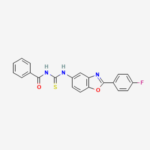 N-{[2-(4-fluorophenyl)-1,3-benzoxazol-5-yl]carbamothioyl}benzamide