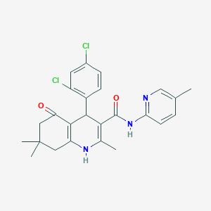 4-(2,4-Dichlorophenyl)-2,7,7-trimethyl-N-(5-methyl-2-pyridinyl)-5-oxo-1,4,5,6,7,8-hexahydro-3-quinolinecarboxamide