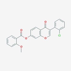 molecular formula C23H15ClO5 B11650138 3-(2-chlorophenyl)-4-oxo-4H-chromen-7-yl 2-methoxybenzoate 