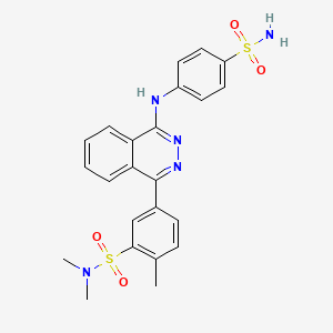 N,N,2-trimethyl-5-{4-[(4-sulfamoylphenyl)amino]phthalazin-1-yl}benzenesulfonamide