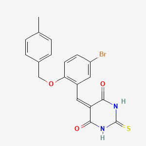 5-{5-bromo-2-[(4-methylbenzyl)oxy]benzylidene}-2-thioxodihydropyrimidine-4,6(1H,5H)-dione