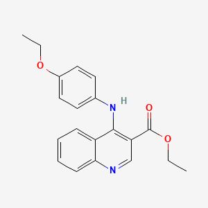 Ethyl 4-[(4-ethoxyphenyl)amino]quinoline-3-carboxylate