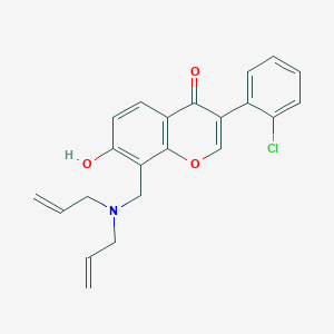 3-(2-chlorophenyl)-8-[(diprop-2-en-1-ylamino)methyl]-7-hydroxy-4H-chromen-4-one