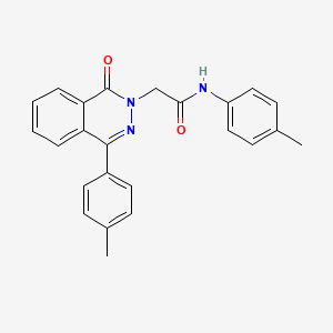 molecular formula C24H21N3O2 B11650345 N-(4-methylphenyl)-2-[4-(4-methylphenyl)-1-oxophthalazin-2(1H)-yl]acetamide 