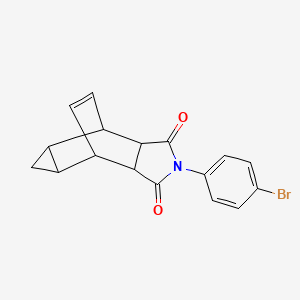 2-(4-bromophenyl)hexahydro-4,6-ethenocyclopropa[f]isoindole-1,3(2H,3aH)-dione