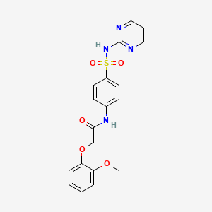 2-(2-Methoxy-phenoxy)-N-[4-(pyrimidin-2-ylsulfamoyl)-phenyl]-acetamide