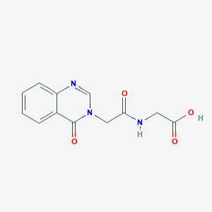 molecular formula C12H11N3O4 B11650454 N-[(4-oxoquinazolin-3(4H)-yl)acetyl]glycine 