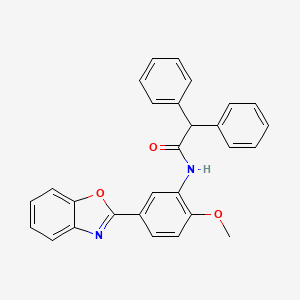 N-[5-(1,3-benzoxazol-2-yl)-2-methoxyphenyl]-2,2-diphenylacetamide