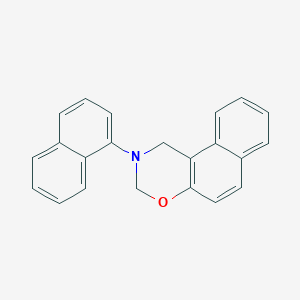 molecular formula C22H17NO B11650579 2-(naphthalen-1-yl)-2,3-dihydro-1H-naphtho[1,2-e][1,3]oxazine 