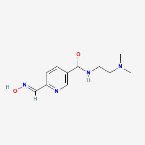 N-[2-(dimethylamino)ethyl]-6-[(E)-(hydroxyimino)methyl]pyridine-3-carboxamide