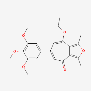 8-ethoxy-1,3-dimethyl-6-(3,4,5-trimethoxyphenyl)-4H-cyclohepta[c]furan-4-one