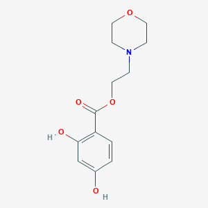 molecular formula C13H17NO5 B11650664 2-(Morpholin-4-yl)ethyl 2,4-dihydroxybenzoate 