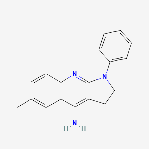 molecular formula C18H17N3 B11650707 6-methyl-1-phenyl-2,3-dihydro-1H-pyrrolo[2,3-b]quinolin-4-amine 