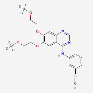 molecular formula C22H17D6N3O4 B1165072 厄洛替尼 D6 