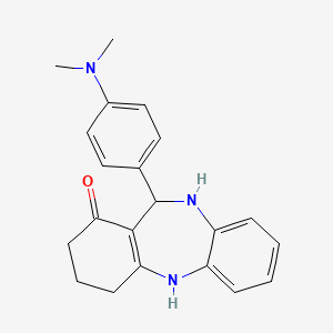 11-[4-(dimethylamino)phenyl]-2,3,4,5,10,11-hexahydro-1H-dibenzo[b,e][1,4]diazepin-1-one