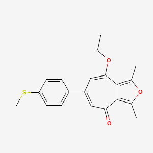 8-ethoxy-1,3-dimethyl-6-(4-(methylthio)phenyl)-4H-cyclohepta[c]furan-4-one