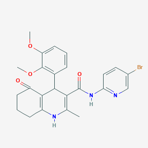 N-(5-bromo-2-pyridinyl)-4-(2,3-dimethoxyphenyl)-2-methyl-5-oxo-1,4,5,6,7,8-hexahydro-3-quinolinecarboxamide