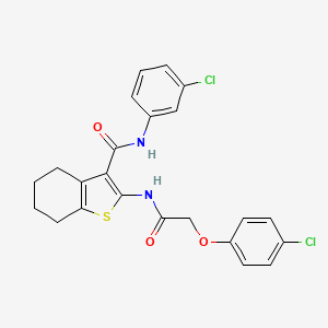 2-{[(4-chlorophenoxy)acetyl]amino}-N-(3-chlorophenyl)-4,5,6,7-tetrahydro-1-benzothiophene-3-carboxamide