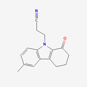 3-(6-methyl-1-oxo-1,2,3,4-tetrahydro-9H-carbazol-9-yl)propanenitrile