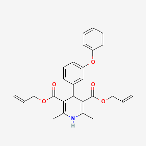 Diallyl 2,6-dimethyl-4-(3-phenoxyphenyl)-1,4-dihydro-3,5-pyridinedicarboxylate