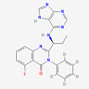 molecular formula C22H13D5FN7O B1165098 Idelalisib D5 