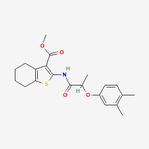 Methyl 2-{[2-(3,4-dimethylphenoxy)propanoyl]amino}-4,5,6,7-tetrahydro-1-benzothiophene-3-carboxylate