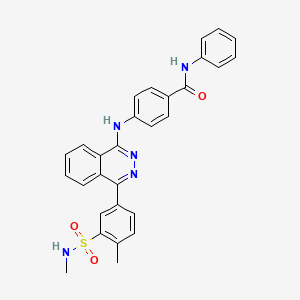 molecular formula C29H25N5O3S B11651031 4-({4-[4-methyl-3-(methylsulfamoyl)phenyl]phthalazin-1-yl}amino)-N-phenylbenzamide 