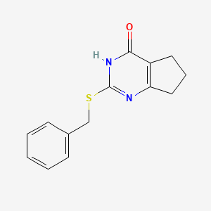 2-(benzylsulfanyl)-3,5,6,7-tetrahydro-4H-cyclopenta[d]pyrimidin-4-one