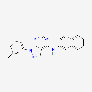 1-(3-methylphenyl)-N-(naphthalen-2-yl)-1H-pyrazolo[3,4-d]pyrimidin-4-amine