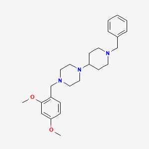 1-(1-Benzylpiperidin-4-yl)-4-[(2,4-dimethoxyphenyl)methyl]piperazine