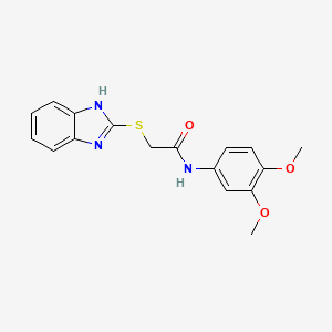 2-(1H-benzimidazol-2-ylsulfanyl)-N-(3,4-dimethoxyphenyl)acetamide