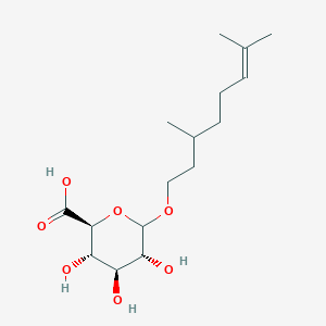 molecular formula C16H28O7 B1165128 Citronellyl Glucuronide 