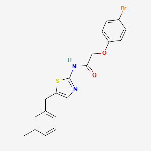 molecular formula C19H17BrN2O2S B11651311 2-(4-bromophenoxy)-N-[5-(3-methylbenzyl)-1,3-thiazol-2-yl]acetamide 