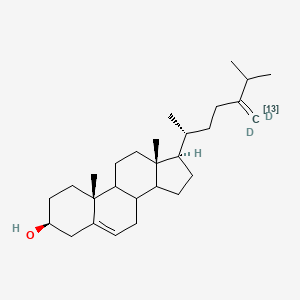 molecular formula C2713CH44D2O B1165138 24-Methylenecholesterol-13C,D2 (major) 