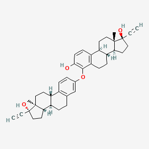 molecular formula C40H46O4 B1165140 炔雌醇二聚体杂质 1 CAS No. 303014-90-6